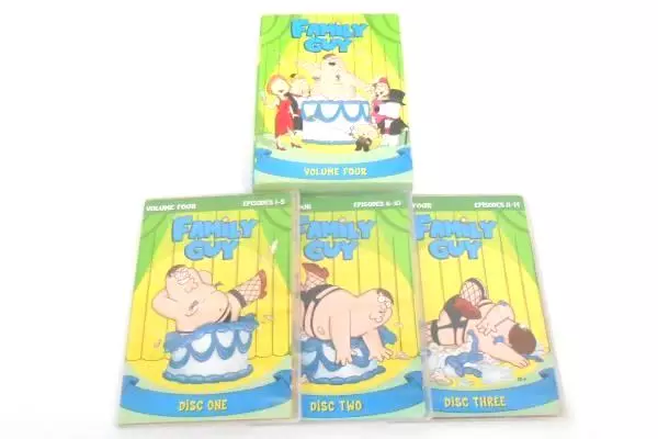FAMILY GUY Volume One & Volume 4 On DVD 7 Discs + Bonus Family Guy DVD