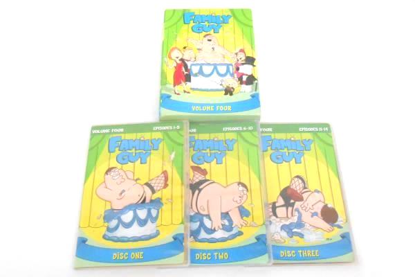 FAMILY GUY Volume One & Volume 4 On DVD 7 Discs + Bonus Family Guy DVD