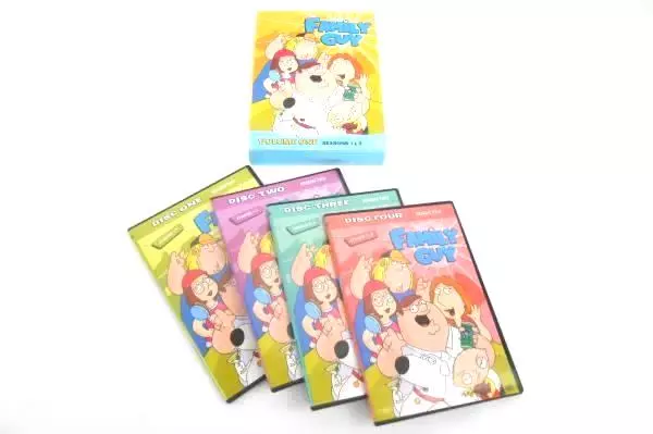 FAMILY GUY Volume One & Volume 4 On DVD 7 Discs + Bonus Family Guy DVD
