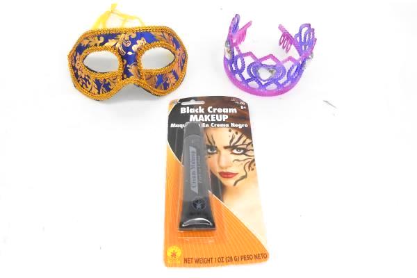 Lot of Girl Halloween Costume Accessory Pieces Makeup Wings Cat Ears Crowns More