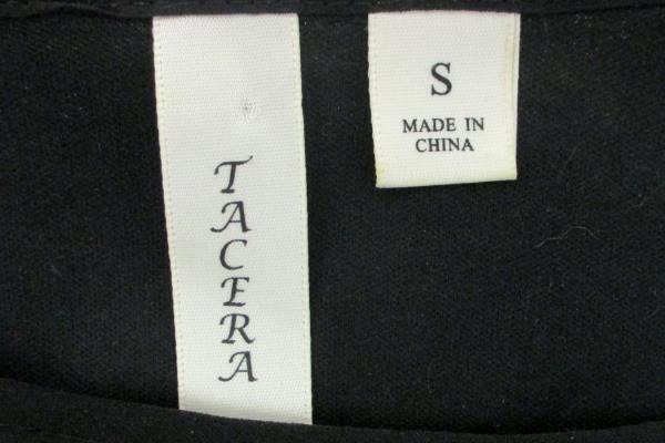 Tacera Womens Black & Cream Chevron Boat neck Sleeveless Shier Dress Size S