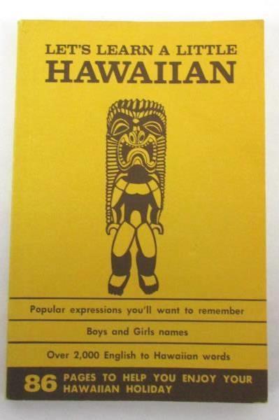 Let's Learn a Little Hawaiian English to Hawaiian Words Ray Helbig 1970 Booklet