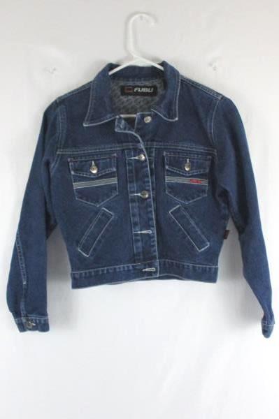FUBU The Collection Boys Denim Jacket Size Small 100% Cotton
