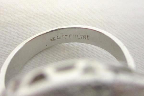 Vintage Uncas Hallmark Sterling CZ Cocktail Ring Costume Jewelry Size 8