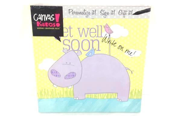 Canvas Kudos Get Well Soon Write On Picture Personalize It Gift NIP