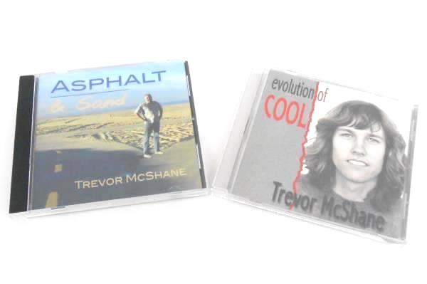 Lot of 2 CDs Albums Trevor McShane Evolution of Cool Asphalt & Sand Rock