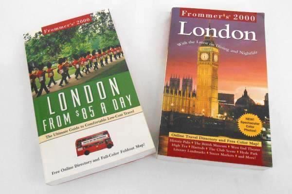 Lot Of 2 London Trip Books- Frommer's Directory & London From $85 A Day