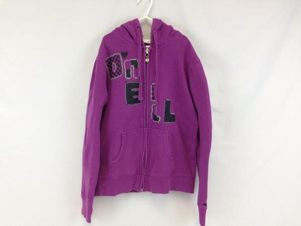 Juniors O'Neill Purple Graphic Hoodie Sweatshirt Zip Up Size Medium