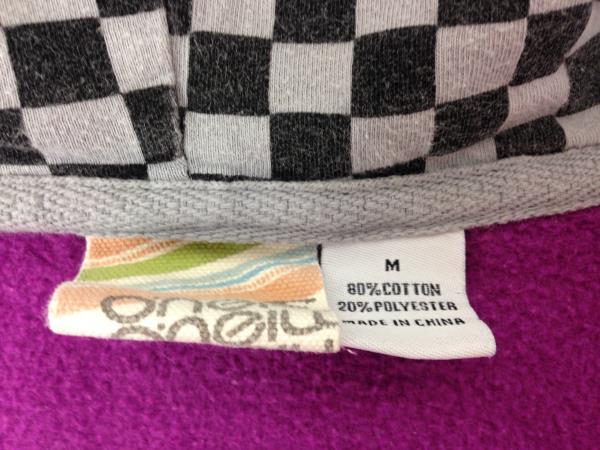 Juniors O'Neill Purple Graphic Hoodie Sweatshirt Zip Up Size Medium
