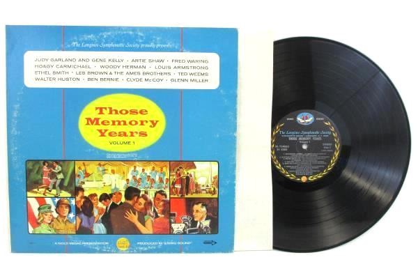 The Longines Symphonette Society - Those Memory Years Volume 1 LP 33 RPM