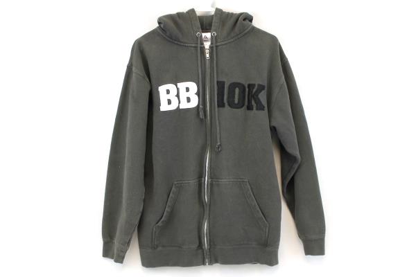 Alstyle Gray Hooded Full Zip Sweatshirt BB 10K Adult Size Medium Warm Outdoor