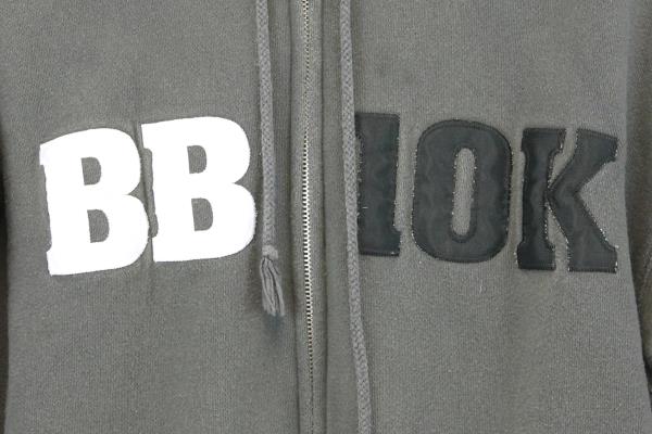 Alstyle Gray Hooded Full Zip Sweatshirt BB 10K Adult Size Medium Warm Outdoor