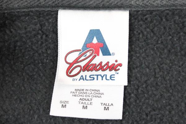 Alstyle Gray Hooded Full Zip Sweatshirt BB 10K Adult Size Medium Warm Outdoor