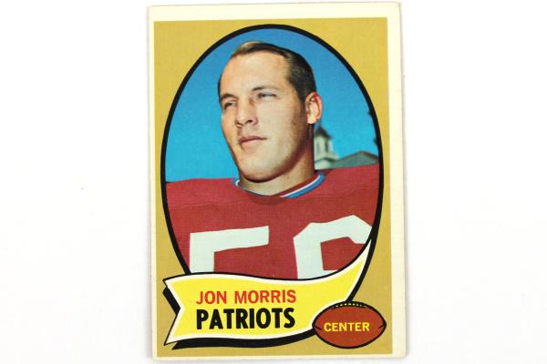 Lot of 3-1970 Topps Jon Morris Center New England Patriots #214 Football Card