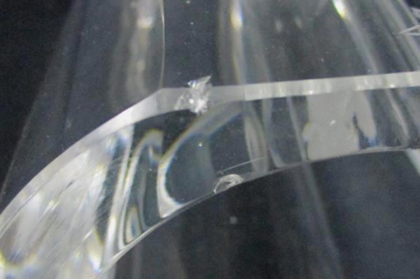 Vintage Skruf Vase Mid Century Glass Crystal Women Praying Star Etched Signed
