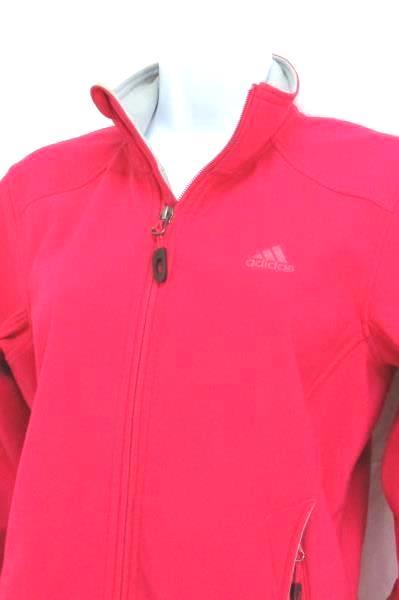 Adidas Outdoor Zip Up Jacket Soft Shell Athletic Women's Small Fuchsia Pink Zip