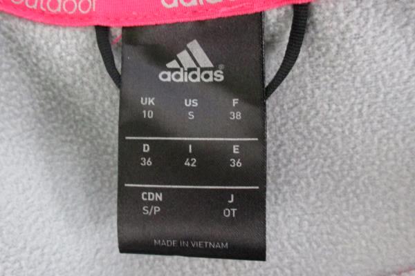 Adidas Outdoor Zip Up Jacket Soft Shell Athletic Women's Small Fuchsia Pink Zip