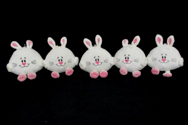 Lot of 5 Cute Bunny Rabbit American Greetings Plush Stocking Stuffer Christmas