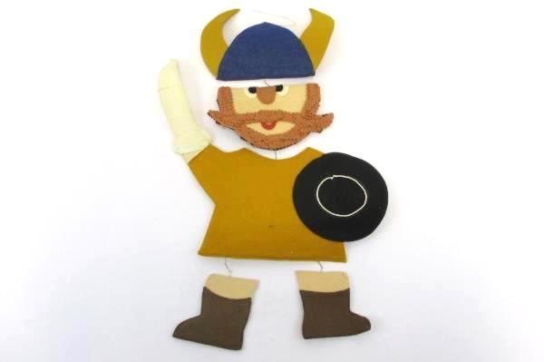 Vintage Handmade Viking Felt Wall Door Hanging Decor