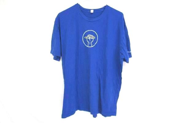 Lot of 2 Blue Tee Power to the Pencil Education Support Plaid Over Shirt Mens XL