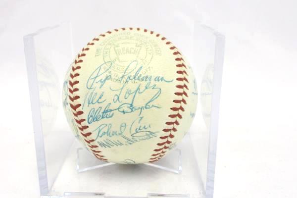1957 Kansas City Athletics Team Autographed 27 Signatures Signed Baseball No COA