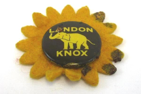 Lot of 2 RARE Vintage Landon & Knox Young Republican Pinback - Bastian Brothers