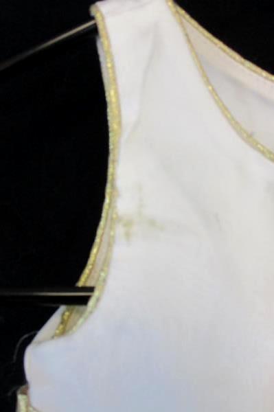 Youngland Special Occasion Cream Gold Embroidered Overlay Bow Dress Toddler 24M