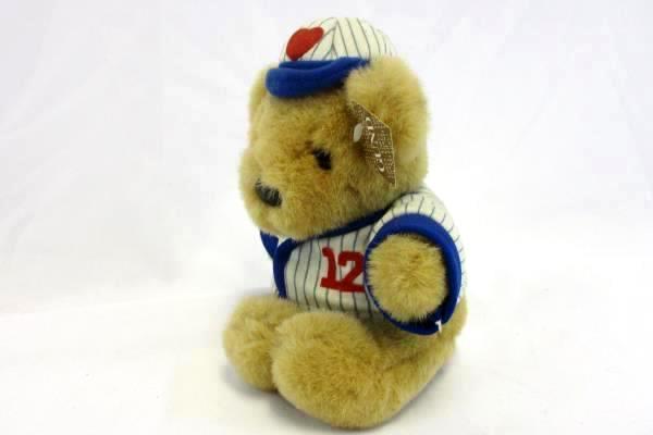 Vintage 1984 Gund Stuffed Bear Baseball Uniform and Cap Gundtown Huggers 2129