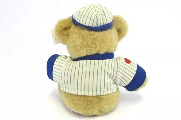 Vintage 1984 Gund Stuffed Bear Baseball Uniform and Cap Gundtown Huggers 2129