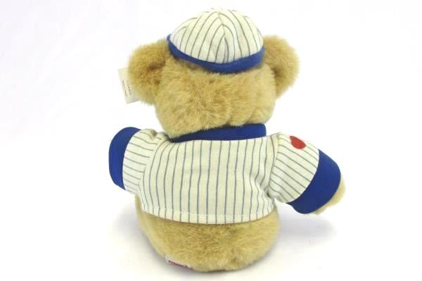 Vintage 1984 Gund Stuffed Bear Baseball Uniform and Cap Gundtown Huggers 2129
