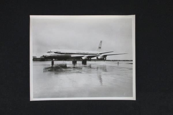 Lot of 4 Vintage B&W Photos Scandinavian Airlines System SAS Airplanes