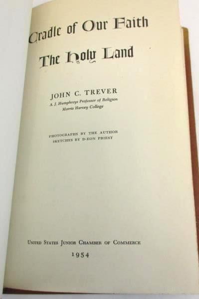 Vintage Book "Cradle of Our Faith: The Holy Land" 1954 John C. Trever Historic