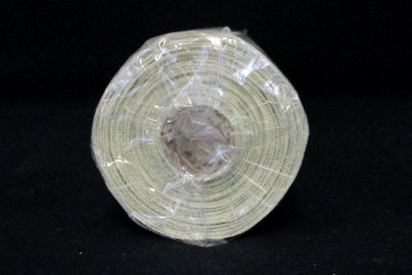 Roll of Faux Burlap Neutral Cream Silver Berry Glitter 12" x 10 Yard Roll