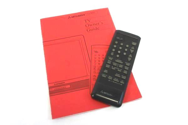 Vintage Mitsubishi TV Remote and Owner's Guide CS-20201