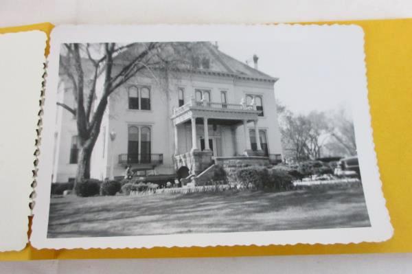 VTG Black & White Photo Album Prints Kodak Illinois State Capital Abe Lincoln