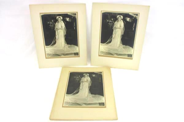 Lot Black White Photos on Cardboard Photographs Early 1900s Wedding Bride Groom
