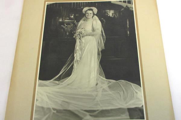 Lot Black White Photos on Cardboard Photographs Early 1900s Wedding Bride Groom