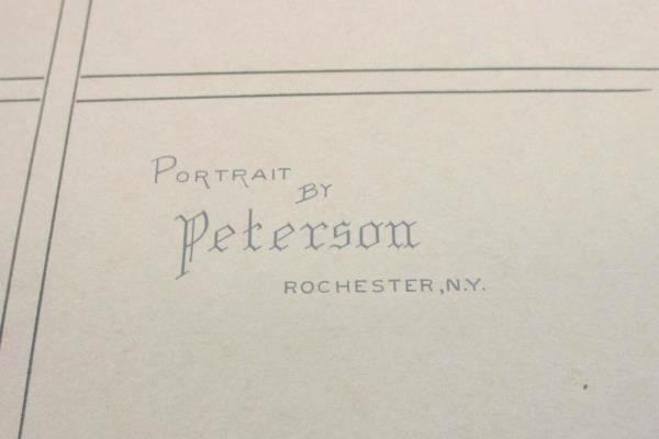 Vintage Professional Photograph Cardboard Folder 1900s Navy Man Rochester NY