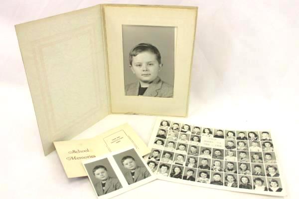 Vintage Lot of Black & White School Class Individual Photos 1950s Era