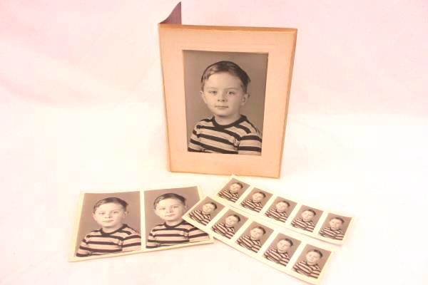 Vintage Lot of Black & White School Class Individual Photos 1950s Era