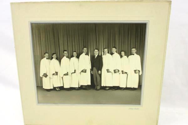Vintage Lot Professional Photographs Cardboard Folder Black & White Choir Group