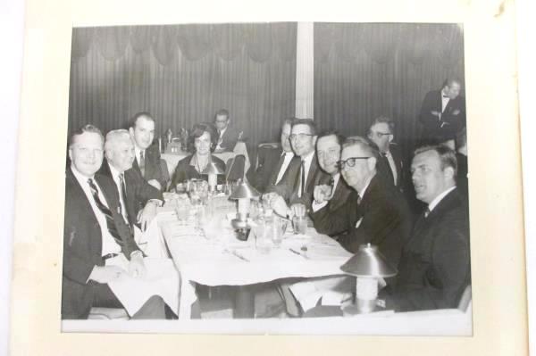 Vintage Black & White Group Photo in Folder Edgewater Beach Hotel Chicago