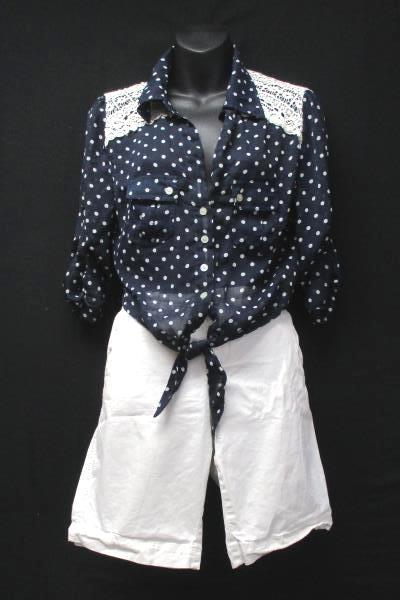 Women's Blouse Tops American Rag And Perfect Bermudas Shorts Old Navy 6 Medium