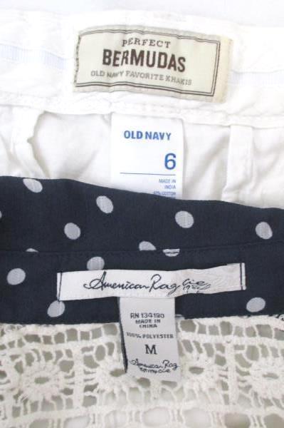 Women's Blouse Tops American Rag And Perfect Bermudas Shorts Old Navy 6 Medium