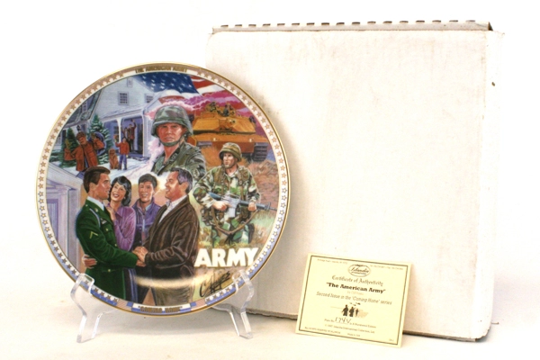 Cliff Hayes U.S. ARMY Coming Home PLATE New RETIRED