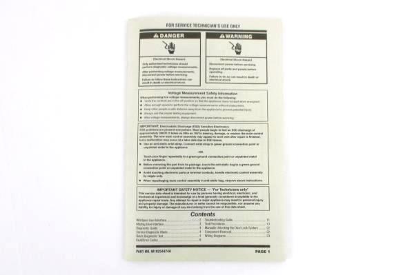 Whirlpool Washer Installation Service Technician Guides