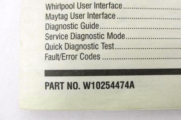 Whirlpool Washer Installation Service Technician Guides