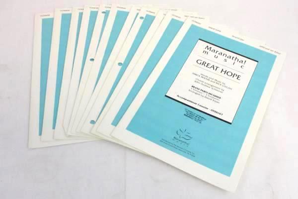 Lot of 12 Choral Sheet Music Booklets Great Hope SATB #OCT06163