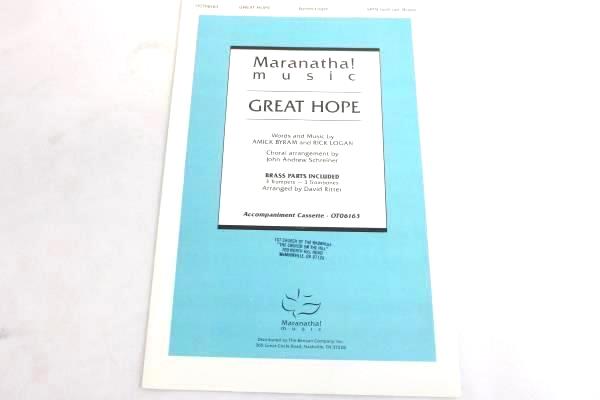 Lot of 12 Choral Sheet Music Booklets Great Hope SATB #OCT06163