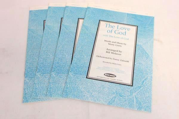 Lot of 4 'The Love of God' Choral Sheet Music Booklets Church SATB #080689335273